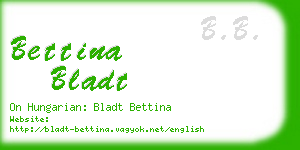 bettina bladt business card